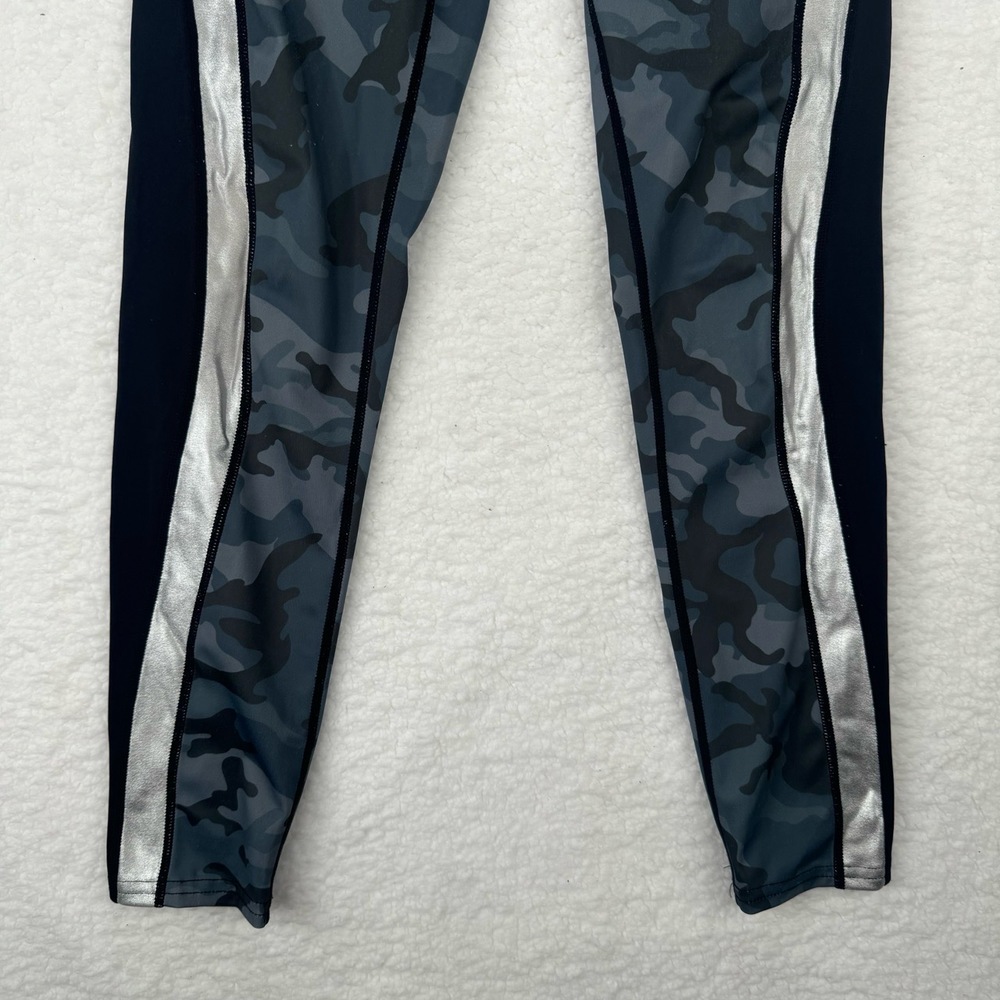 Veronica Beard X Bandier Ronda Leggings Camo Metallic Side Stripe Sophisticated - Picture 4 of 11